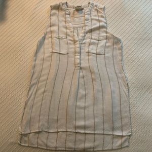 Striped Sleeveless Blouse